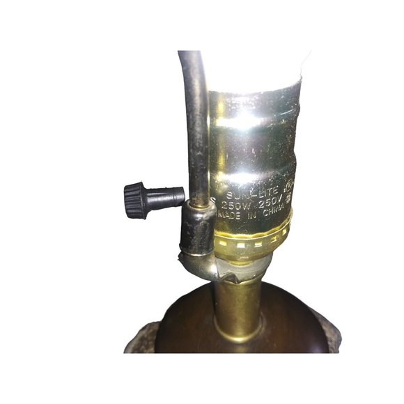 Robert Abbey Japanese Golden Brown Brass Table Lamp Asian Inspired RARE - Picture 16 of 16